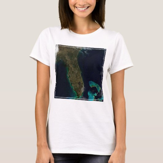 Satellitenblick auf Florida. T-Shirt (Vorderseite)
