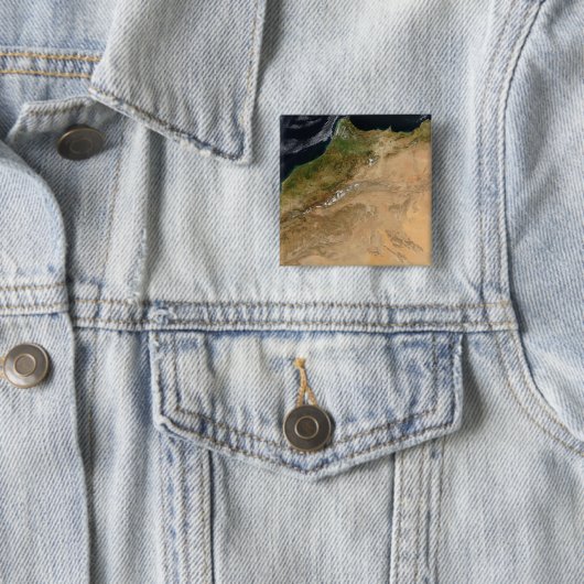 Satellitenblick Marokkos Button (Beispiel)