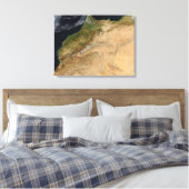 Satellitenblick Marokkos Leinwanddruck (Insitu (Schlafzimmer))