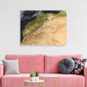 Satellitenblick Marokkos Leinwanddruck (Insitu (Wohnzimmer))