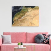 Satellitenblick Marokkos Leinwanddruck (Insitu (Wohnzimmer))