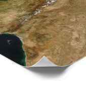 Satellitenblick Marokkos Poster (Ecke)