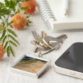 Satellitenblick Marokkos Schlüsselanhänger (Seite)