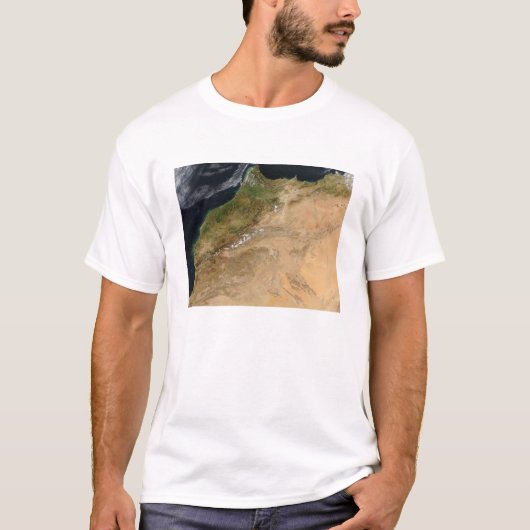 Satellitenblick Marokkos T-Shirt (Vorderseite)