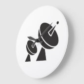 Satellitenfernsehen Große Wanduhr (Winkel)