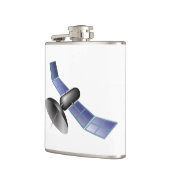 Satellitenflasche Flachmann (Links)