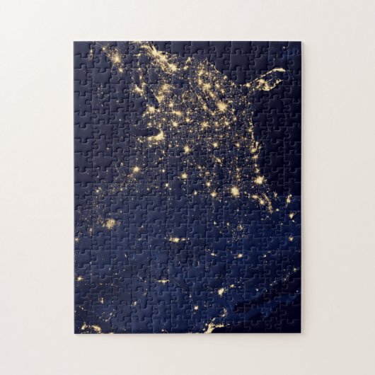 SatellitenInfrarot-Verbundnetz der NASA aus den US Puzzle (Vertikal)