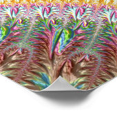 Satellitenküste Schwarzes Meer Klassisches Fraktal Poster (Ecke)