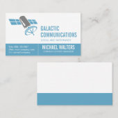 Satellitenlogo | Kommunikationstechnologie Visitenkarte (Vorne/Hinten)