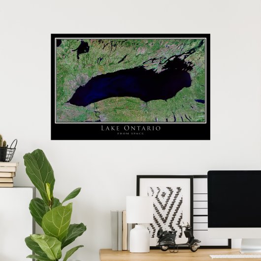 Satellitenplakat des Lake Ontario Poster (Heimbüro)
