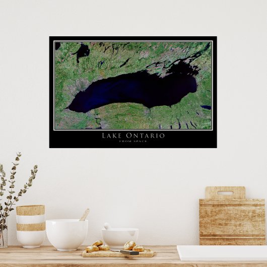 Satellitenplakat des Lake Ontario Poster (Küche)