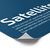 Satellitenplakat für Kinder Poster (Ecke)