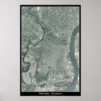 Satellitenplakat Philadelphias, Pennsylvania Poster