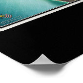 Satellitenplakat von Neapel Florida Poster (Ecke)