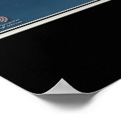 Satellitenplakatkarte der Republik Singapur Poster (Ecke)