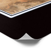 Satellitenplakatkarte für den östlichen Mittelmeer Poster (Ecke)