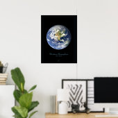 Satellitenposter der westlichen Hemisphäre Poster (Heimbüro)