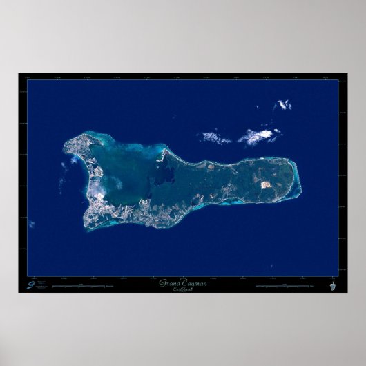 Satellitenposter Grand Cayman Poster (Vorne)