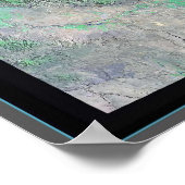 Satellitenposter von Idaho Poster (Ecke)