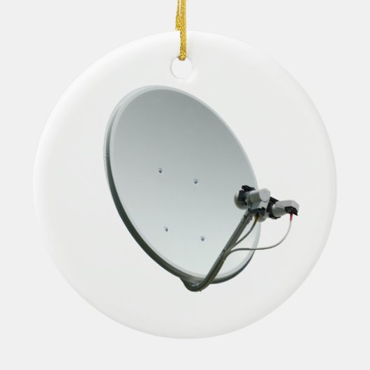 Satellitenschüssel Keramik Ornament (Hinten)