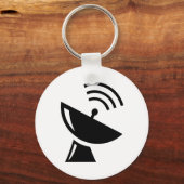 Satellitenschüssel_Vector_Clipart Schlüsselanhänger (Vorderseite)