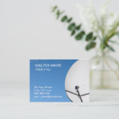 Satellitenschüssel Visitenkarte (Stehend Vorderseite)