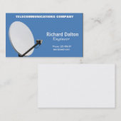 Satellitenschüssel Visitenkarte (Vorne/Hinten)