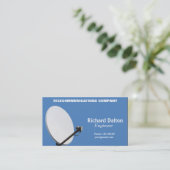 Satellitenschüssel Visitenkarte (Stehend Vorderseite)