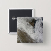 Satellitensicht auf Schnee und Kälte Button (Vorne & Hinten)