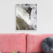 Satellitensicht auf Schnee und Kälte Leinwanddruck (Insitu (Wohnzimmer))