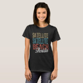 SATELLITENSTRAND Florida HIBISKUS & SCRIPT 3 bis T-Shirt (Vorne ganz)