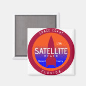 Satellitenstrand Magnet (Vorderseite/Rückseite)
