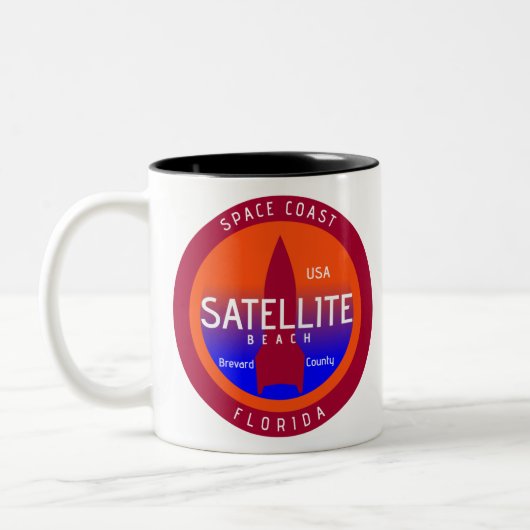 Satellitenstrand Zweifarbige Tasse (Links)