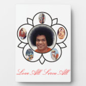 Sathya Sai Baba auf Foto Plaques mit Easel Fotoplatte (Vorderseite)