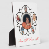 Sathya Sai Baba auf Foto Plaques mit Esel Fotoplatte (Seite)