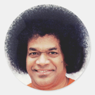 Sathya Sai Baba-Aufkleber rund Runder Aufkleber