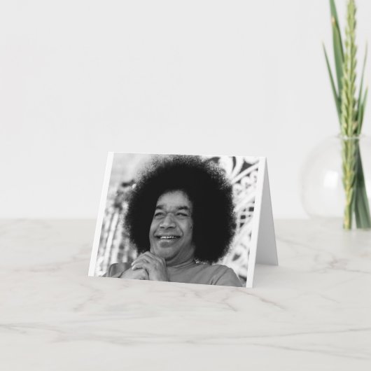 Sathya Sai Baba Grußkarte Karte (Vorderseite)