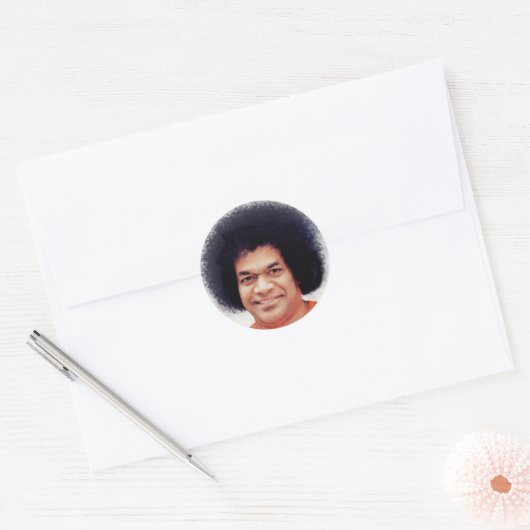 Sathya Sai Baba Sticker rund (Umschlag)