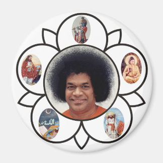 Sathya Sai Baba und Sarva Dharma auf Magnet
