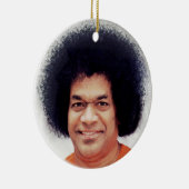Sathya Sai Baba-Verzierungs-Dekor rund Keramikornament (Rechts)
