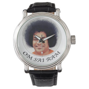 Sathya Sai Kuchen-Vintage lederner Bügel-Uhr Armbanduhr