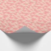 Satin-Bänder - Pfirsichrosa Geschenkpapier (Ecke)