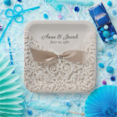 Satin Bow an der Spitze des Jubiläums Pappteller (Party)