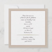 Satin Bow on Lace Wedding Vow Renewal Einladung (Rückseite)