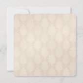 Satin Bow und Rose Vow Erneuerung Einladung (Rückseite)