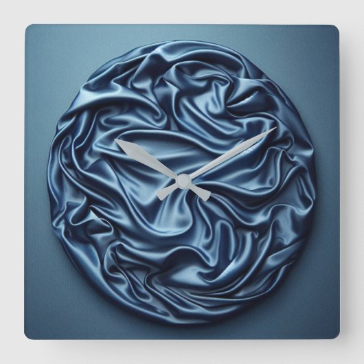 satin circle quadratische wanduhr (Vorderseite)