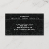 Satin-Damast • Elegante Visitenkarte (Rückseite)