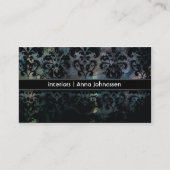 Satin-Damast • Elegante Visitenkarte (Vorderseite)