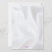 Satin Diamond Cross Taufe | Einladung zur Feier (Rückseite)