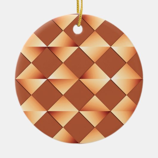 Satin Diamonds aus dem Mittelalter - Kupfer und br Keramik Ornament (Vorne)